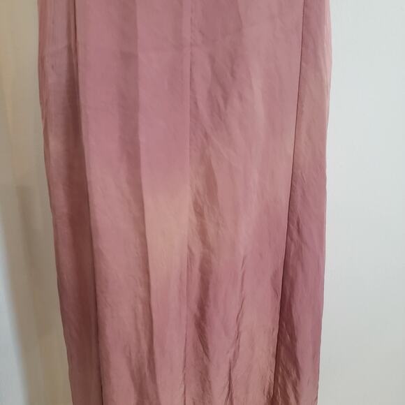 Vince Twist Front Camisole Slip Midi Dress Dusty Rose Pink Ombre NEW $325 Sz 8 - Picture 13 of 16